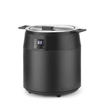 Kotlík na polévku bez vody, 10L, HENDI, 10L, Černá, 230V/450W, ⌀330x(H)398mm | 860564